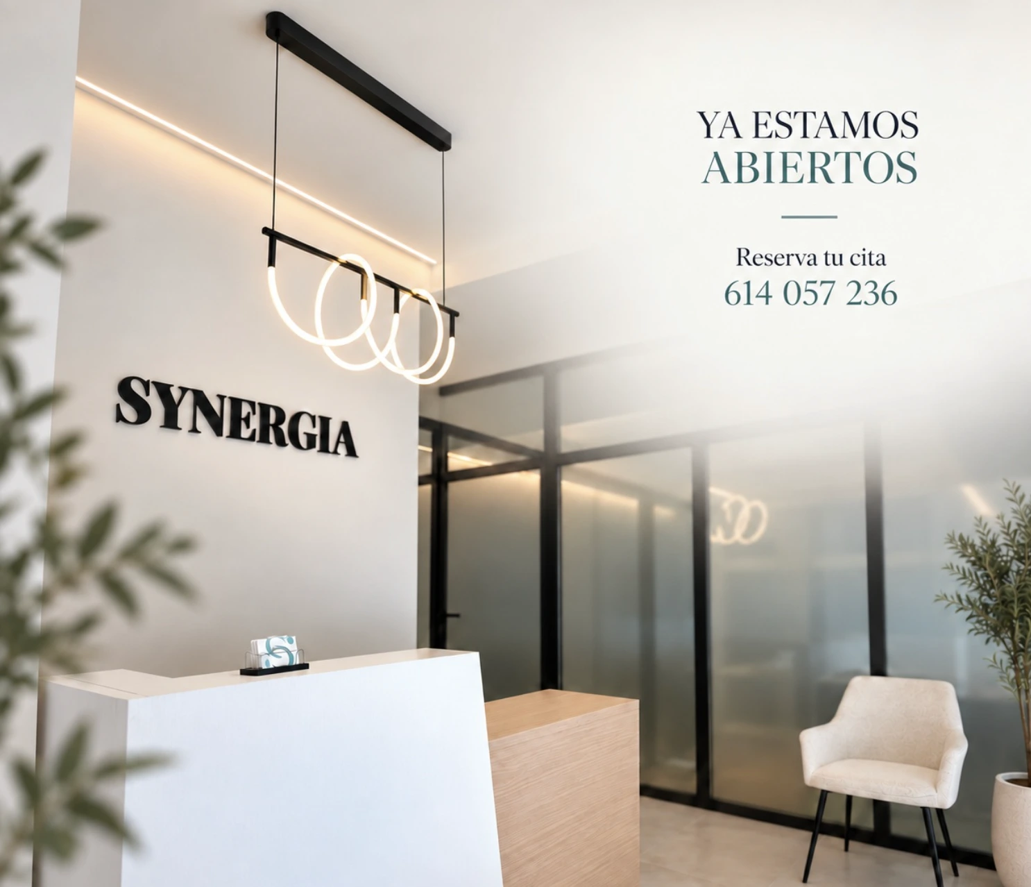 Interior de Synergia Fisioterapia y Movimiento, nueva clínica de fisioterapia en Jaén
